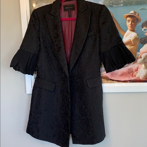 💕x2HP💕BCBGMaxAzria black printed blazer - Picture 13 of 16